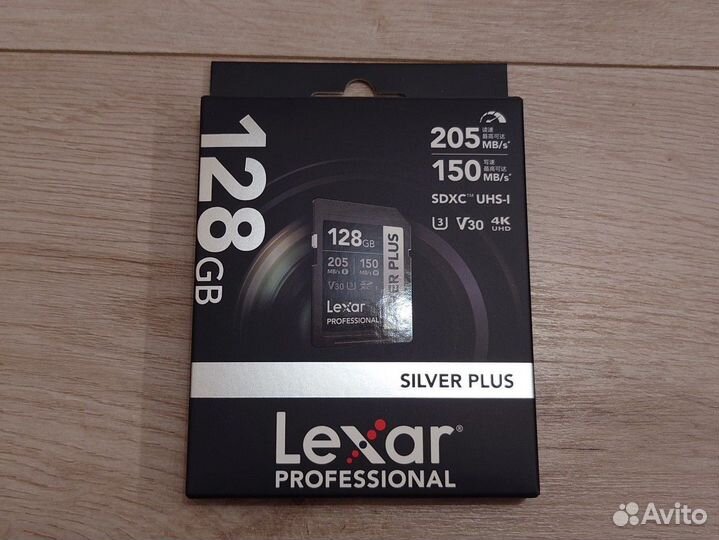 Карта памяти sdxc 128/256 gb Lexar Silver Plus