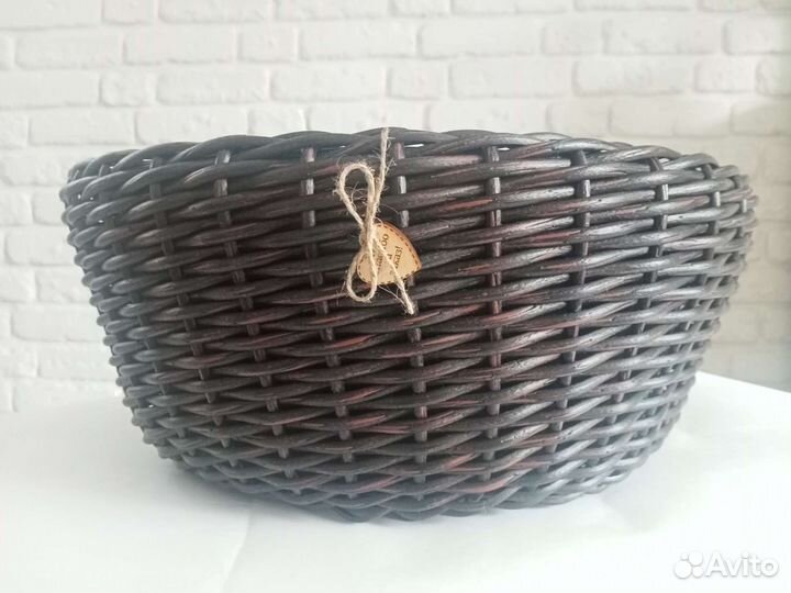 Кашпо для цветов из искусственного ротанга