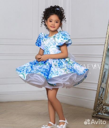 Волшебное платье гортензии 122 с заколкой