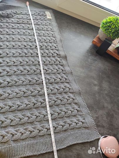 Плед детский вязаный 70см на 90 см