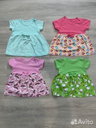 Платье для девочки 74-80, 80-86