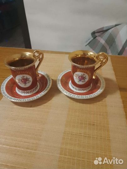 Чашка с блюдцем фарфор