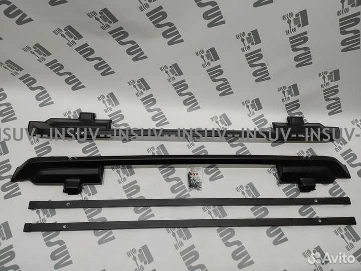 Рейлинги Нива 21213 с поперечинами (черный) пт