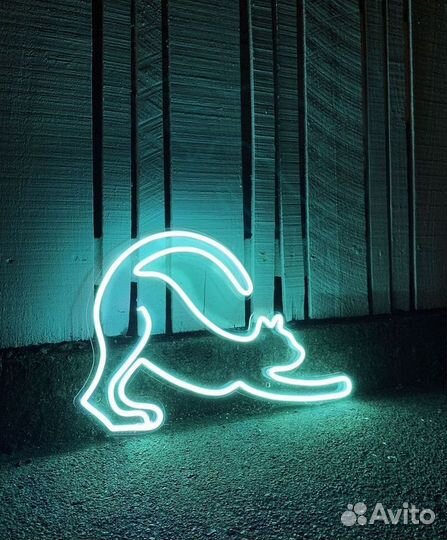 Неоновая вывеска для кафе 074