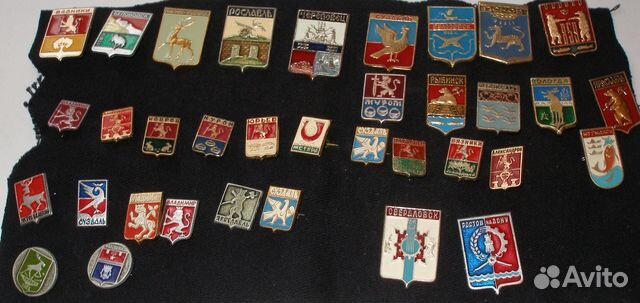 Значки (гербы) городов России