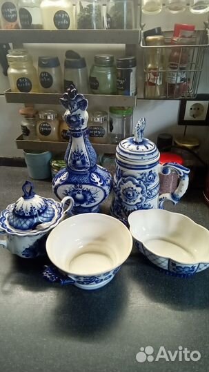 Фарфоровая посуда Гжель СССР
