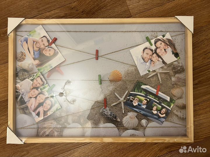 Картина-фоторамка с прищепками 40*60см