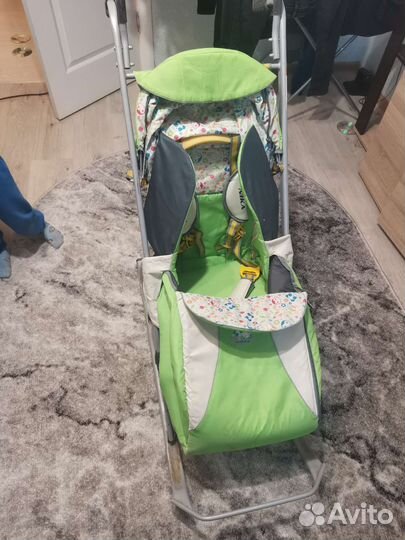 Детские санки коляска ника бу