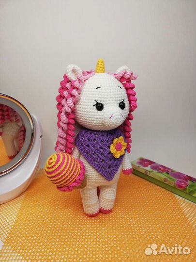 Новая игрушка ручной работы единорожка