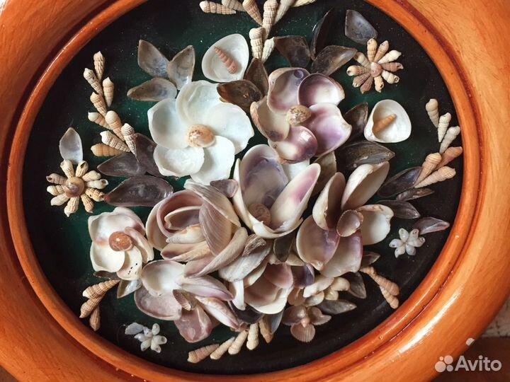 Цветы с ракушек