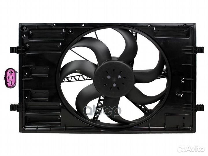 Вентилятор радиатора 400 W, 438 mm (с рамкой) audi