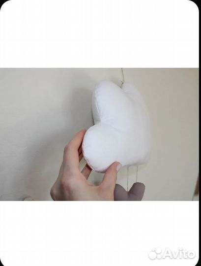 Декоративная подвеска Облако и гирлянда Флажки