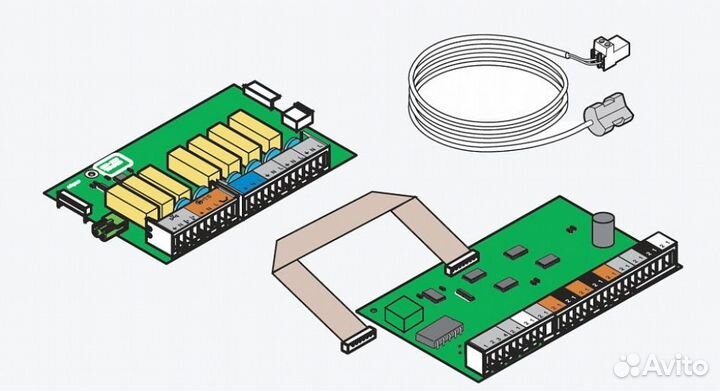 Плата реле и датчиков для 1