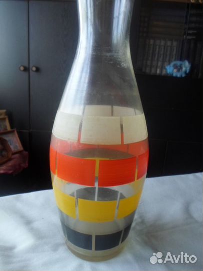Старинная стеклянная ваза СССР
