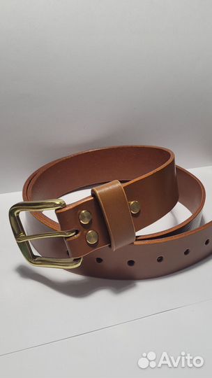 Кожаный ремень ручной работы