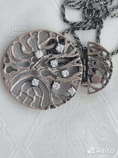Кулон подвеска серебро