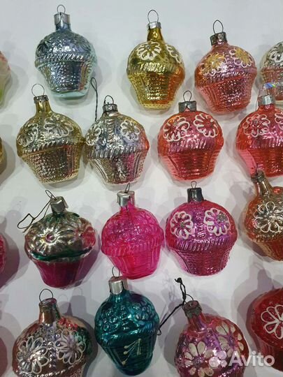 Елочные игрушки ссср.Корзинки