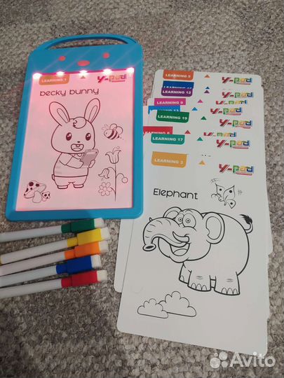 Детский планшет для рисования с музыкой и подсветк