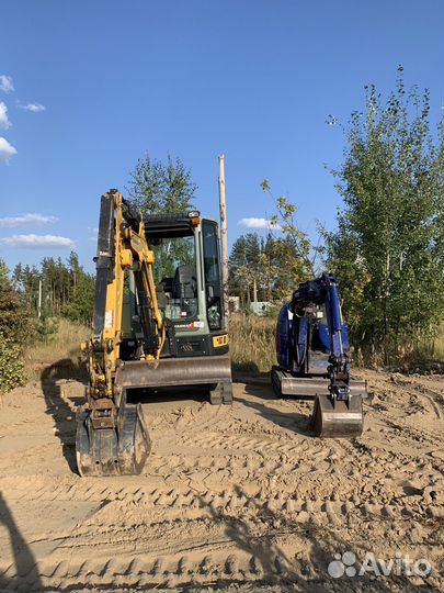 Услуги миниэкскаватора