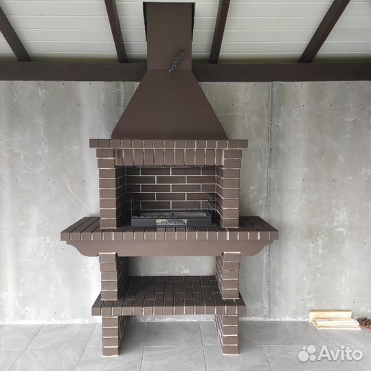 Печи барбекю из кирпича / Барбекю комплексы