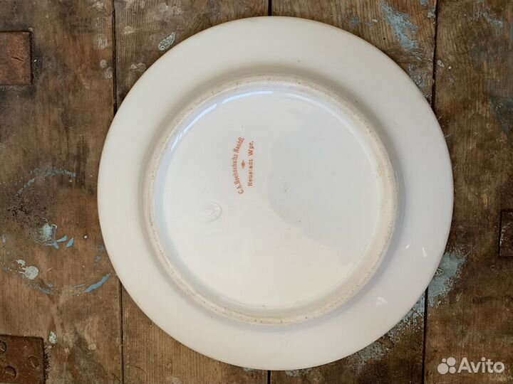 Немецкая тарелка Hotel zum Schwan