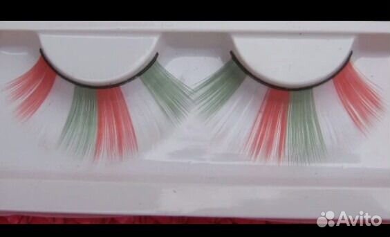 Ресницы накладные трехцветные