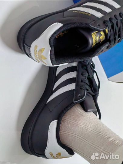 Кеды adidas superstar black 41-45