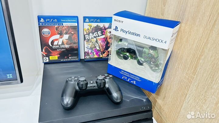 Sony Playstation PS4 pro 1tb+380 игр и гарантия