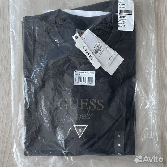 Guess Originals Printed Baker Logo Tee Black