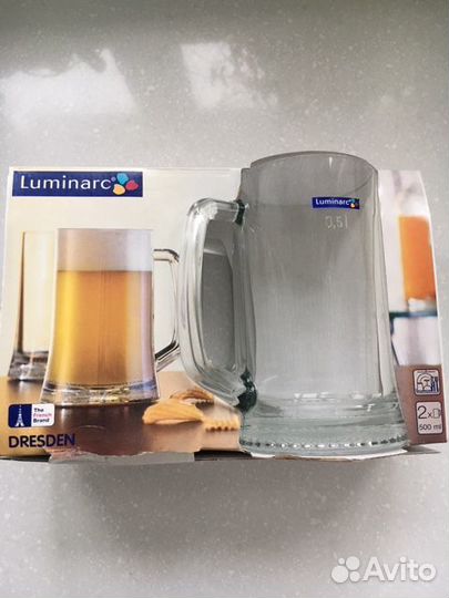 Кружки пивные Luminarc в упаковке