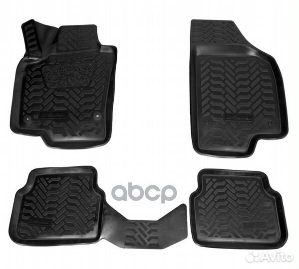 Ковры (3d с подпят.) для vw tiguan (07-16) 4 шт