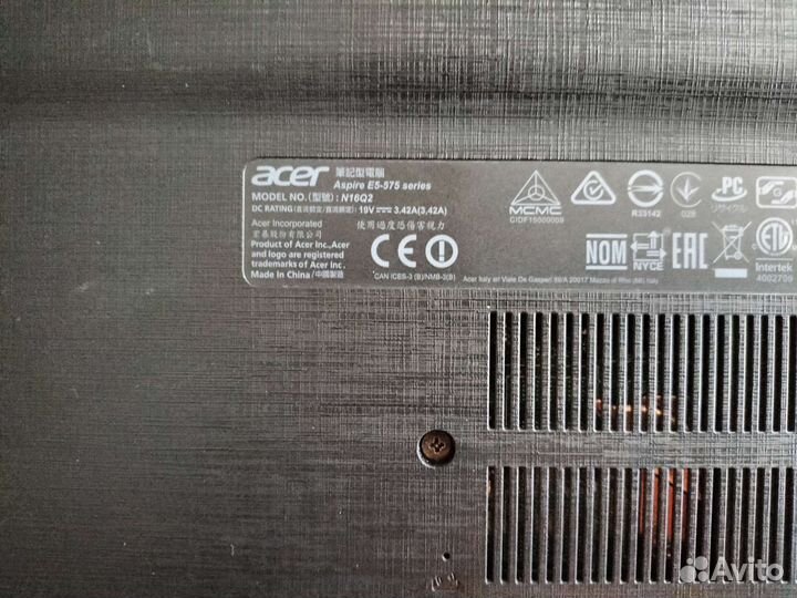 Ноутбук Acer Aspire E5-575G-34TY