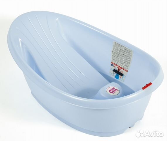 Ванночка для купания с горкой и термометром