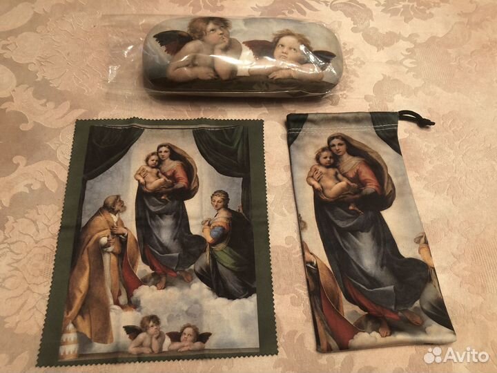 Набор жесткий + мягкий очечник и салфетка Германия