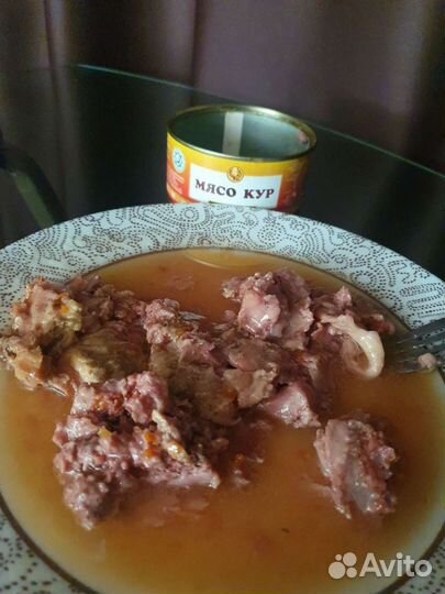 Мясо кур Халяль. Консервы