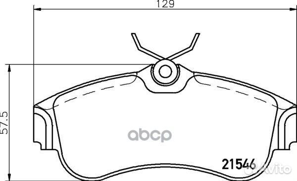 Колодки тормозные дисковые перед nissan ALM