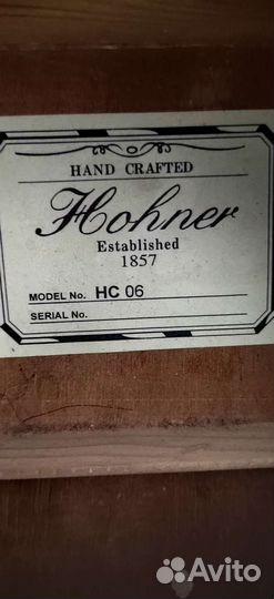 Классическая гитара Hohner hc-06