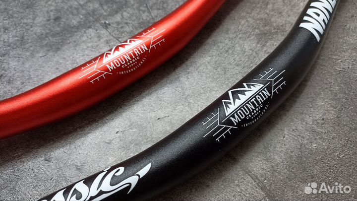 Руль алюминиевый 780*31,8 подрезается новый легкий