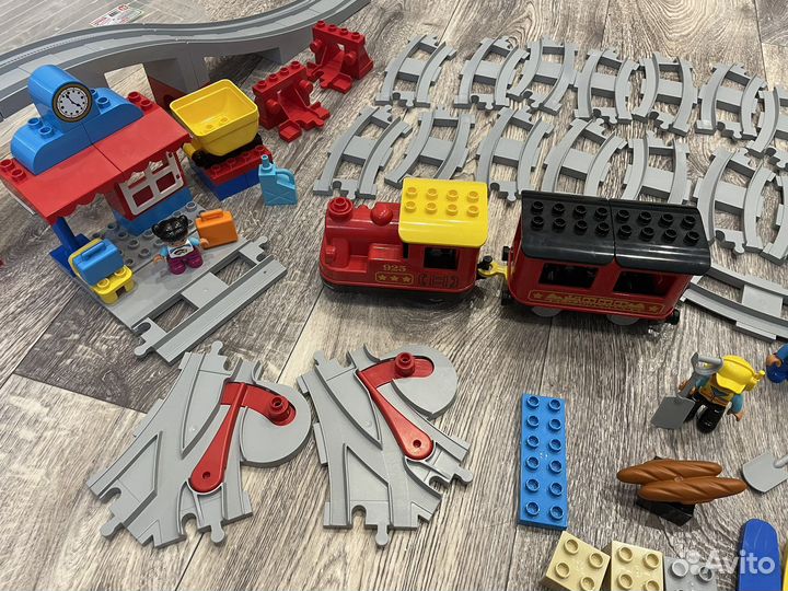 Lego поезд с доп.наборами