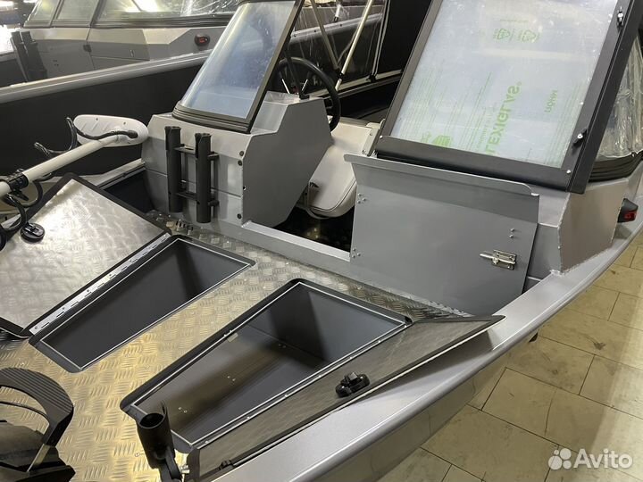 Лодка волжанка 44 фиш с мотором Yamer 30 FES