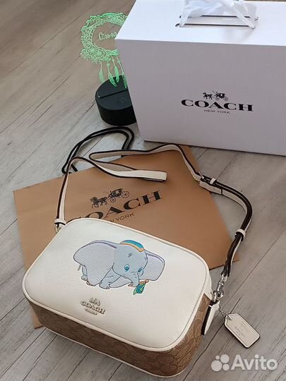 Сумка Coach Disney натуральная кожа