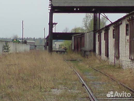 Подьездной ж/д тупик и кирпичный склад 700кв.м в