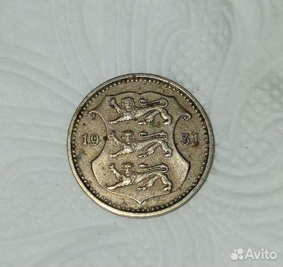 Монеты Эстонии 1931- 1936 гг