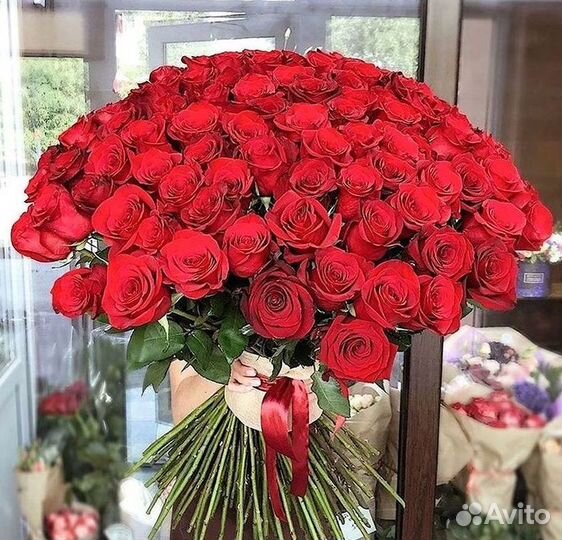 Букет роз 101 роза 51 роза