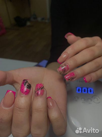 Маникюр наращивание
