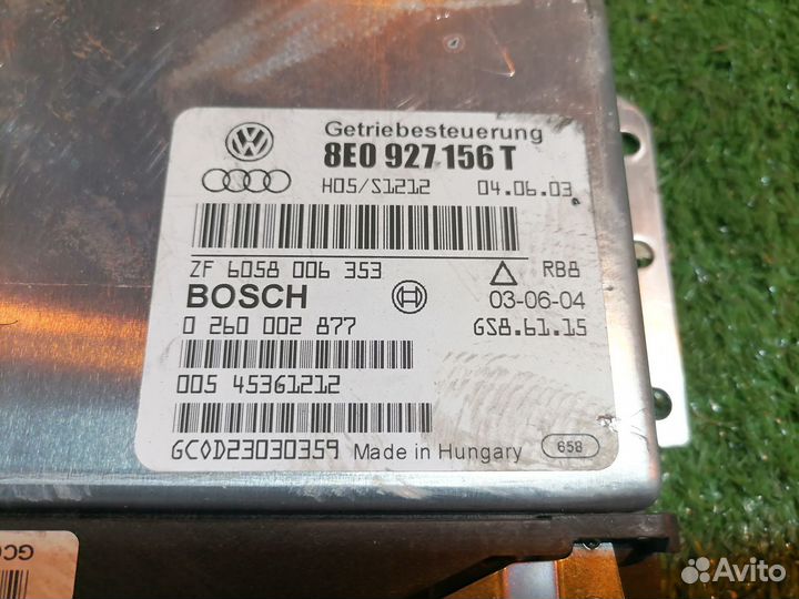 Блок управления АКПП AMB 8E0927156T Audi A4 B6 8EC