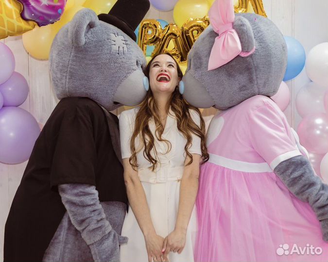 Ростовые куклы аниматоры мишки Тедди аренда