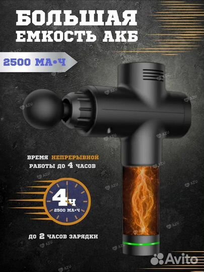 Перкуссионный массажер пистолет для тела