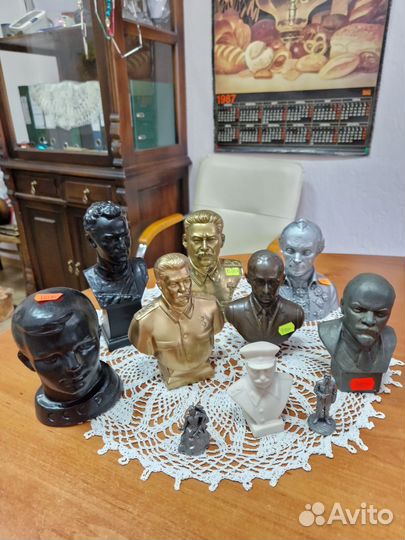 Бюсты Ленин, Сталин, Гагарин