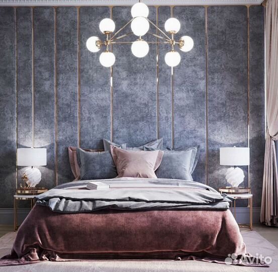 Мягкие стеновые панели для кровати